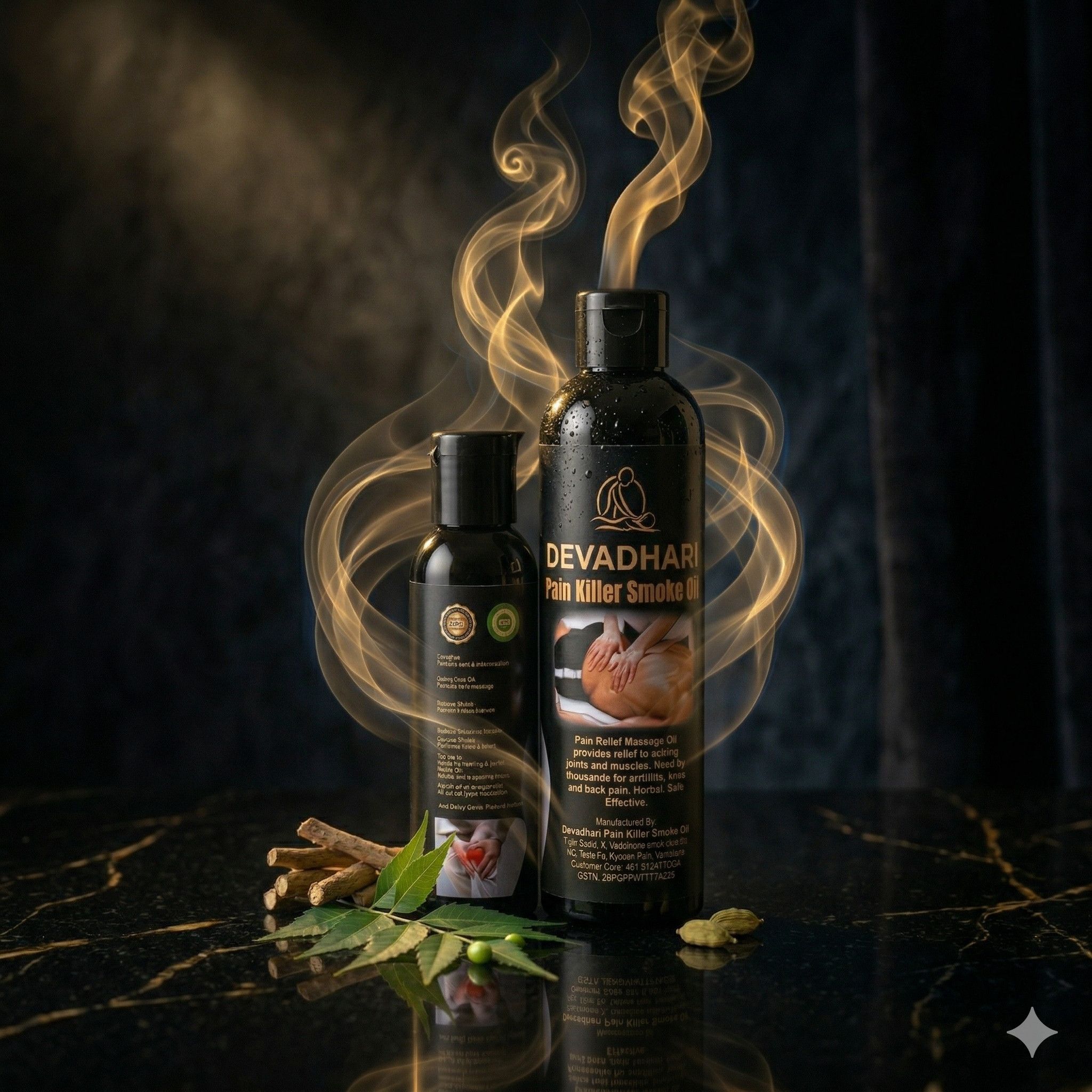 Devadhari Smoke Pain Relief & Massage Oil 🌿